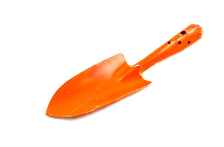 shovel garden tool on white background