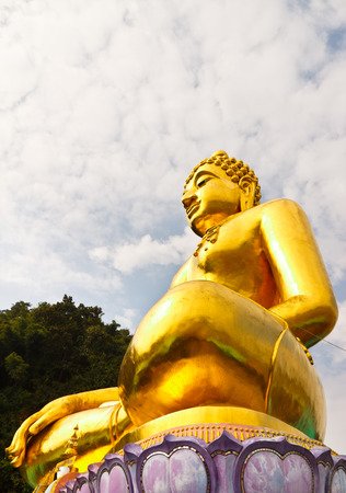 golden buddha image,north of Thailandの写真素材