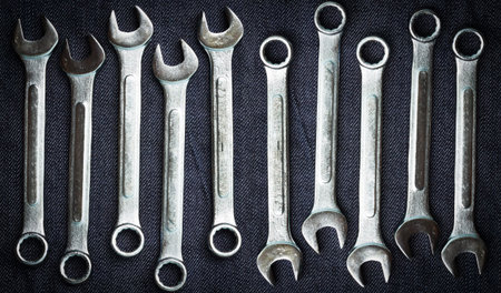 tools on blue jean