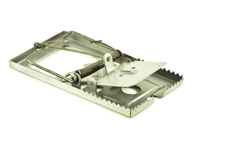 rat trap with white background
