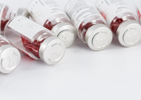 medicine capsule on white backgroundの写真素材