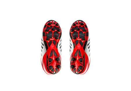 football boots on isolated backgroundの写真素材