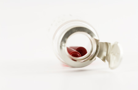 medicine bottle on white backgroundの写真素材