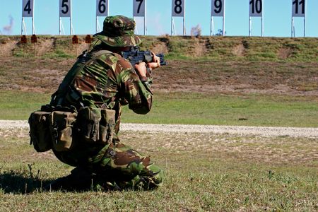 Machine Gun Rangeの写真素材