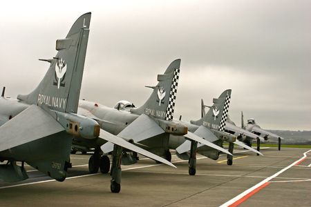 Sea Harriers Last Line Upの写真素材