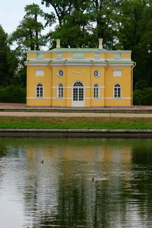 Catherine's palace lake houseの写真素材