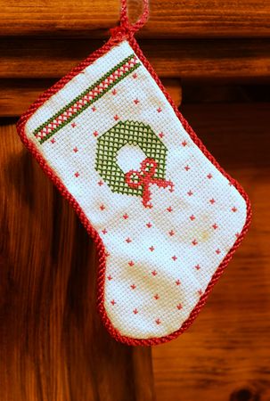 Christmas stocking の写真素材