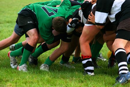 Rugby Scrumの写真素材