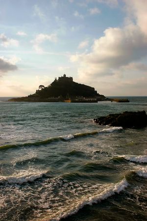 St Michael's Mount, Cornwall, Englandの写真素材