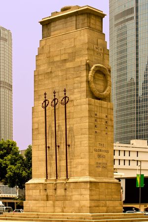 The Cenotaph War Memorial in the centre of Hong Kongの写真素材