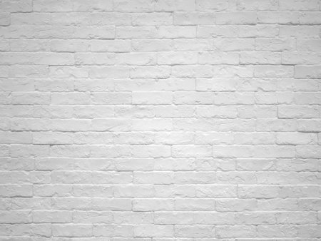 White brick wall texture for pattern background.の写真素材