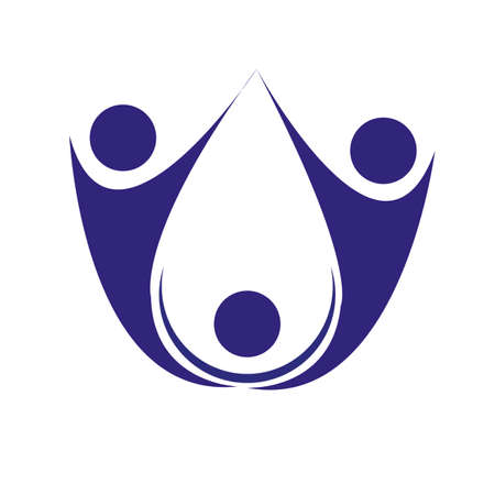 people logo stock illustration designのイラスト素材