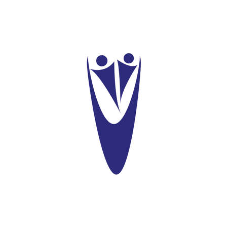 people logo stock illustration designのイラスト素材