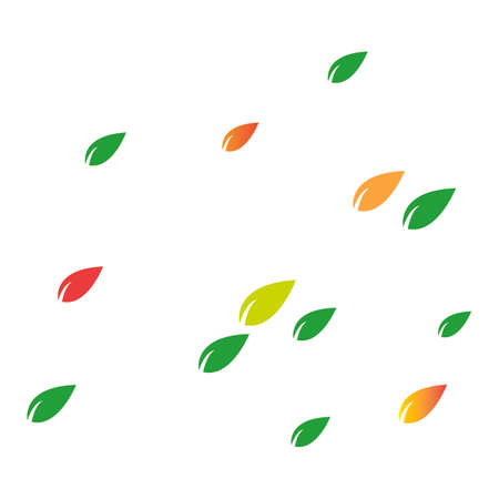 leaf background logo illustration designのイラスト素材