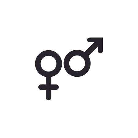 Gender logo vector icon templateのイラスト素材