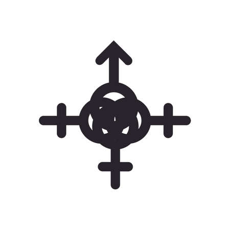 Gender logo vector icon templateのイラスト素材