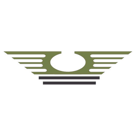military emblem illustration designのイラスト素材