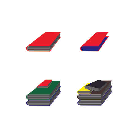 Book education Logo Template vector Illustration designのイラスト素材