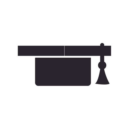 bachelor hat logo illustration designのイラスト素材