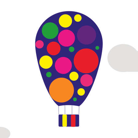 Flying vector festive balloons shiny with glossy balloons for holidayのイラスト素材