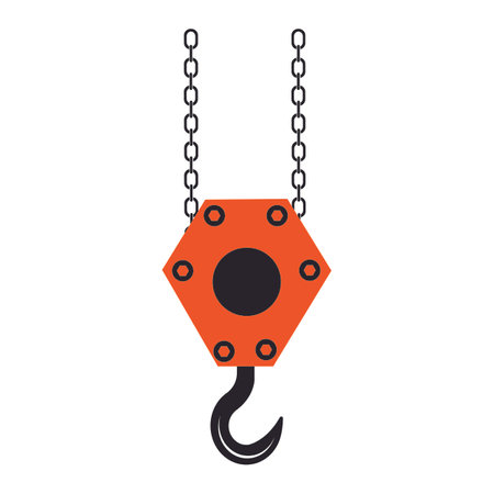 Crane hook logo vector templateのイラスト素材