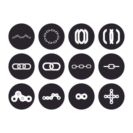 chain logo stock illustration design