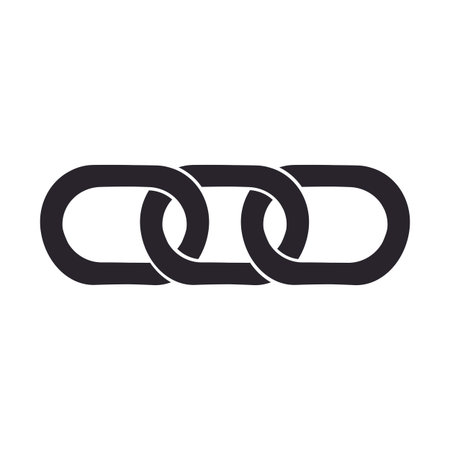 chain logo stock illustration design
