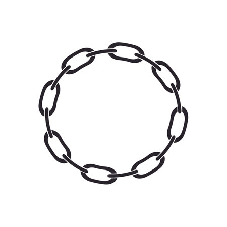 chain logo stock illustration designのイラスト素材