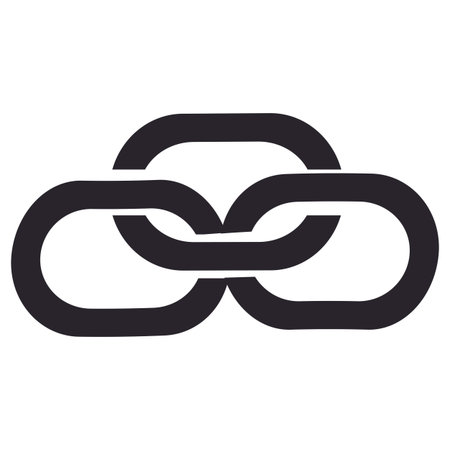 chain logo stock illustration design
