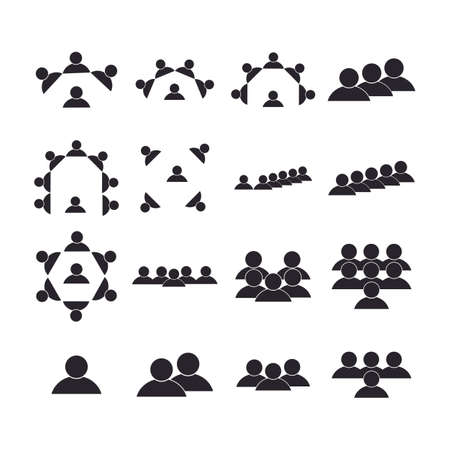 people team logo vector templateのイラスト素材