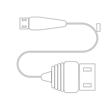 usb data  transfer logo vektor templateのイラスト素材