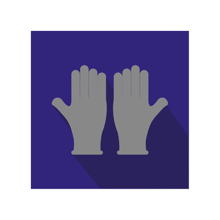 medical glove logo vector templateのイラスト素材