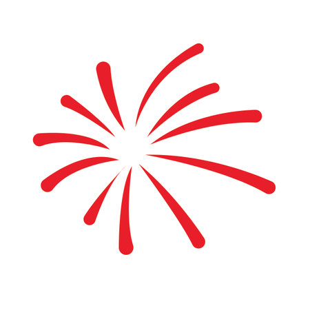 firework logo stock vector templateのイラスト素材