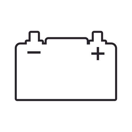 battery icon logo vector templateのイラスト素材