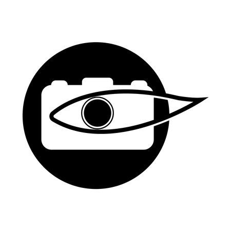camera logo vector illustration designのイラスト素材