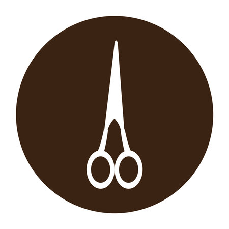 scissors logo vector template illustrationのイラスト素材