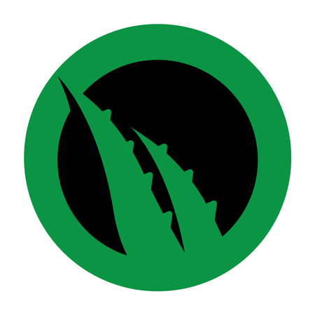 aloe vera logo illustration designのイラスト素材