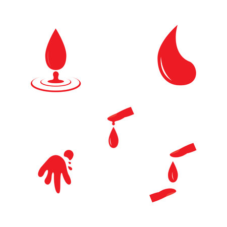 Blood ilustration logo vector templateのイラスト素材