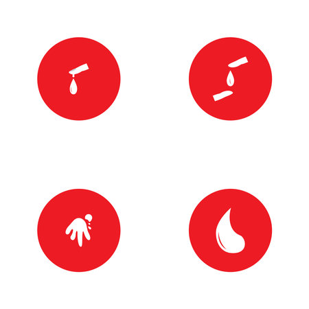 Blood ilustration logo vector templateのイラスト素材