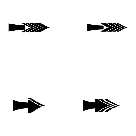 Arrow icon set vector templateのイラスト素材