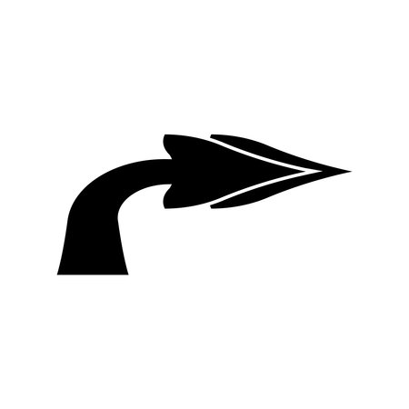 turn arrow icon set vector illustration Logo Template designのイラスト素材