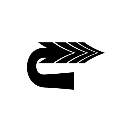 back arrow icon set vector illustration Logo Template designのイラスト素材