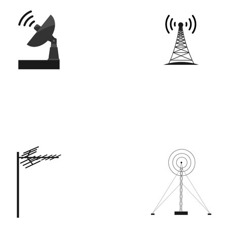 antenna logo stock illustration designのイラスト素材