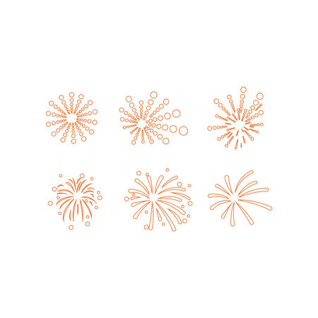firework logo stock vektor templateのイラスト素材