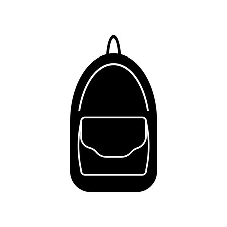 school bag logo stock illustration designのイラスト素材