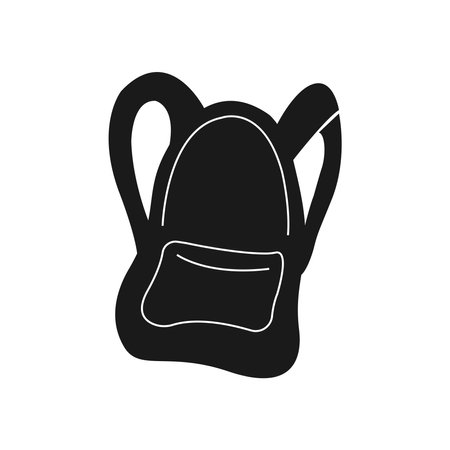 school bag logo stock illustration designのイラスト素材