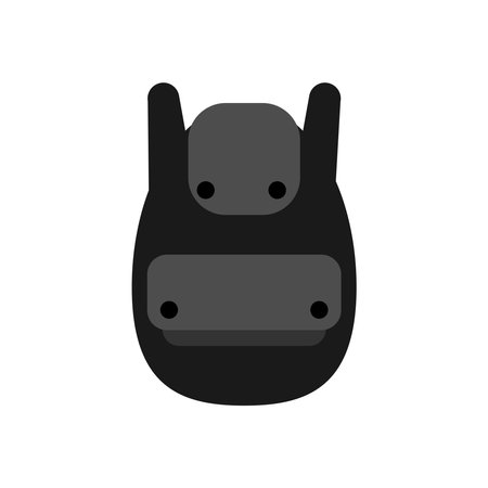 school bag logo stock illustration designのイラスト素材