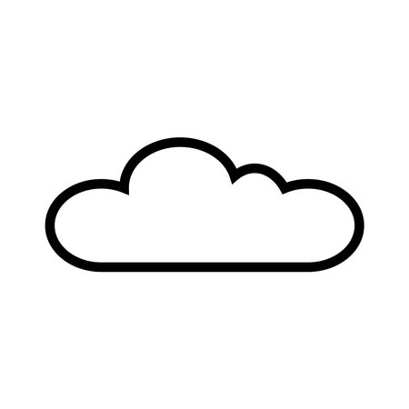 cloud logo vector icon templateのイラスト素材