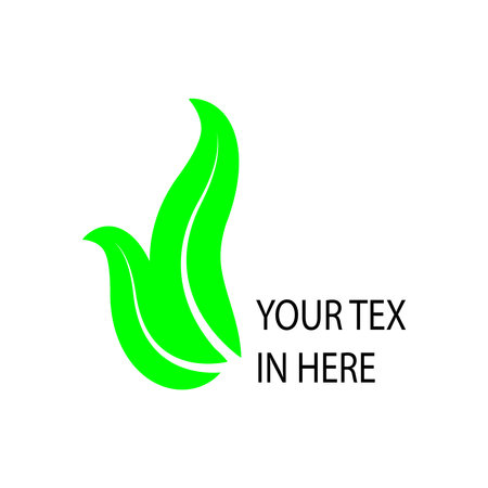 leaf nature logo concept templateのイラスト素材