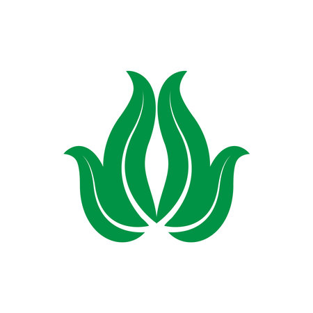 leaf nature logo concept templateのイラスト素材
